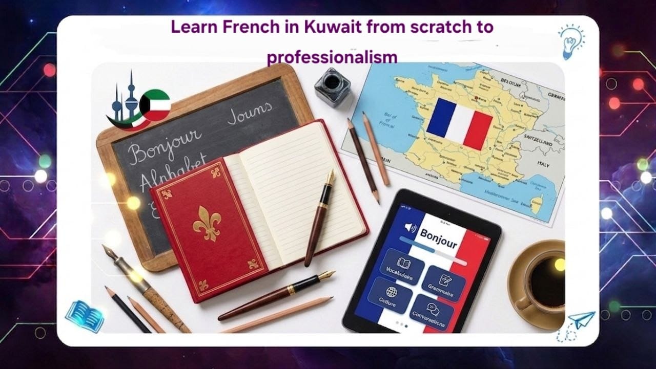 learn French in Kuwait from scratch to professionalism available via the unified number 55780380