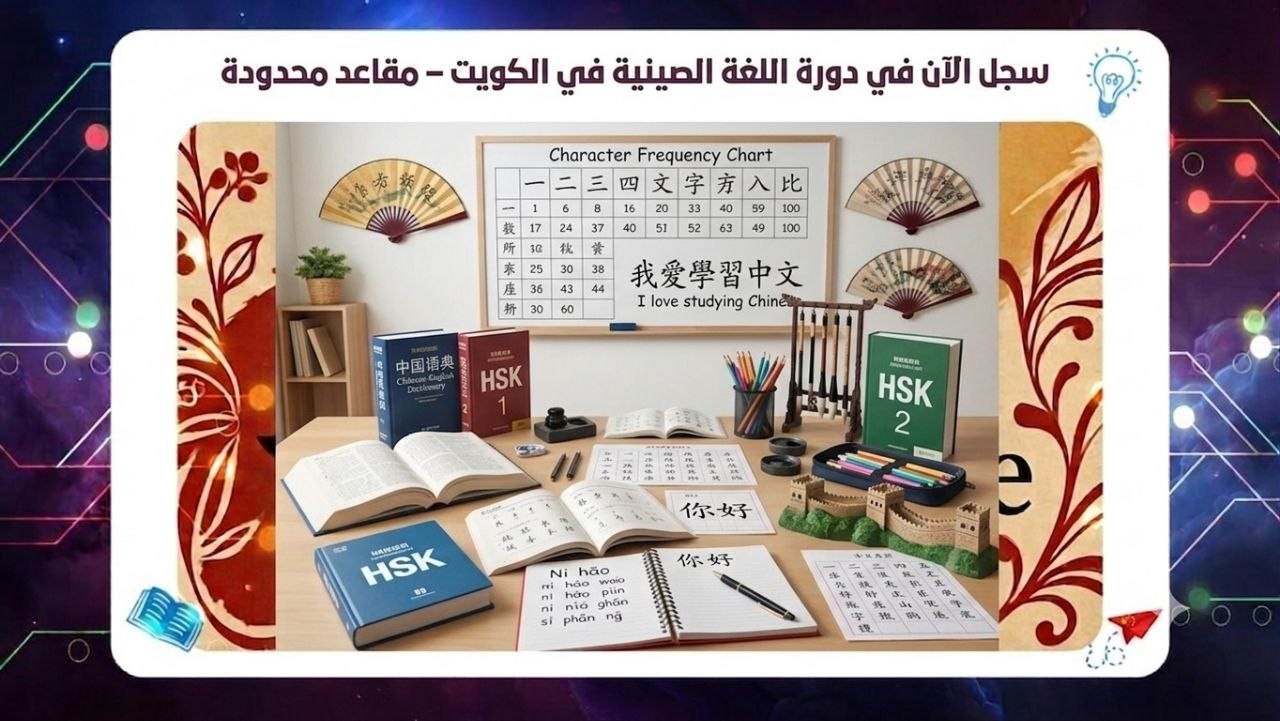 سجل الآن في دورة اللغة الصينية في الكويت – مقاعد محدودة افضل معهد بالكويت 2026 55780380