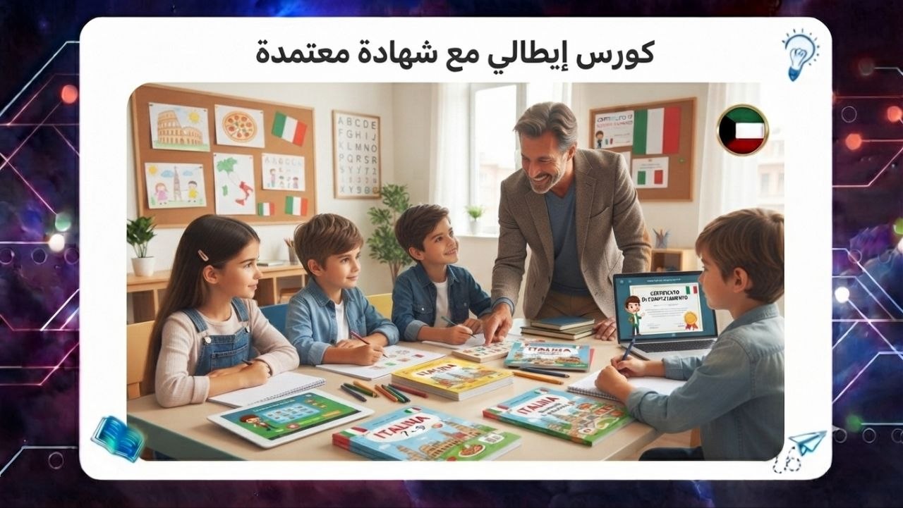 كورس إيطالي مع شهادة معتمدة افضل معهد بالكويت 2026 55780380