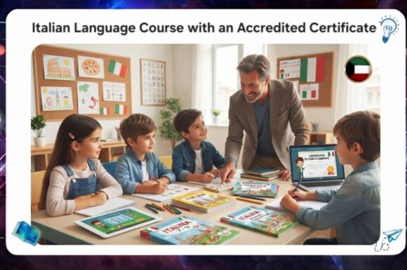 Italian course with an accredited certificate best Institute Kuwait 2026 AFT 55780380